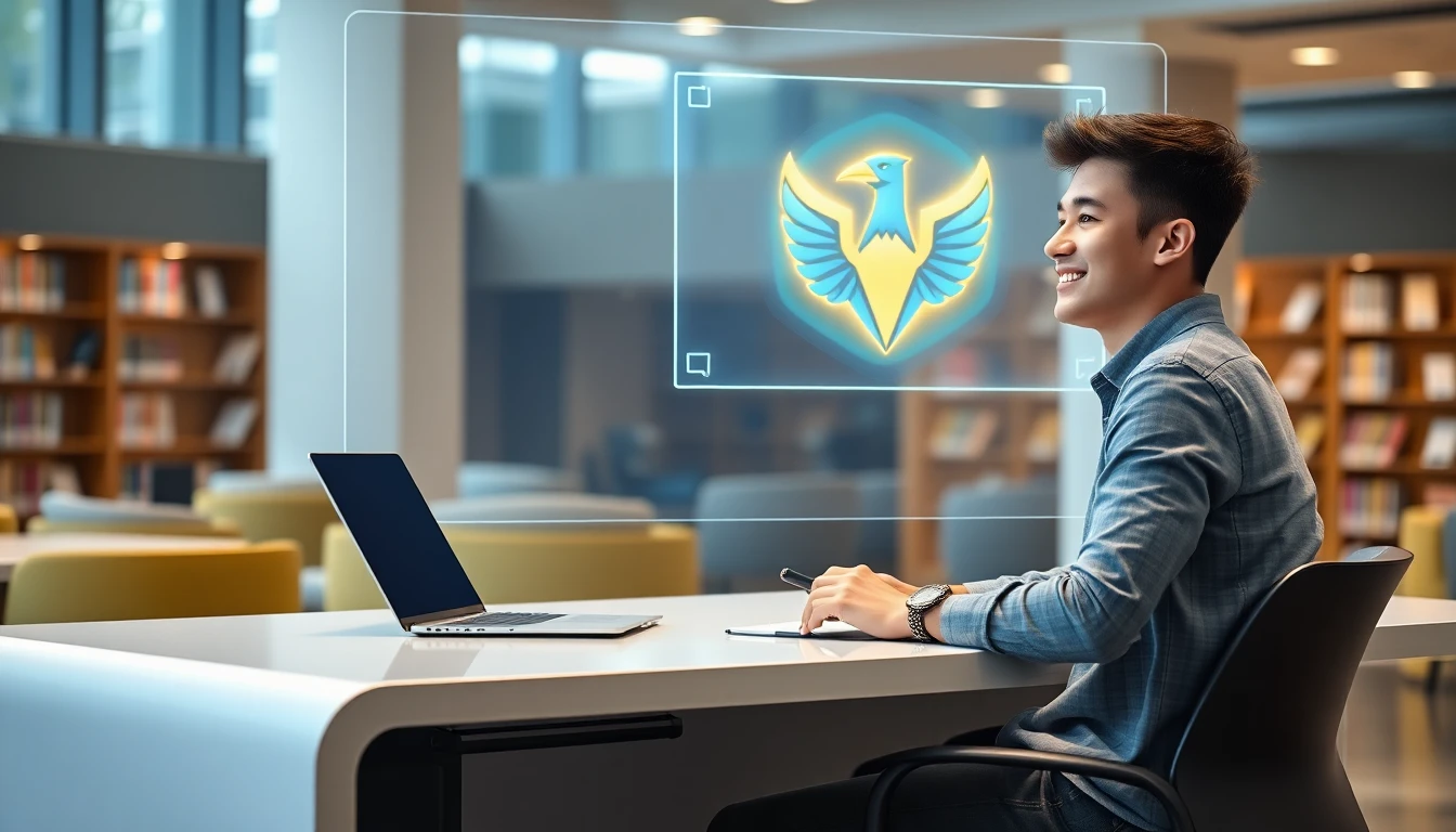 An AI chatbot helping a student on a screen